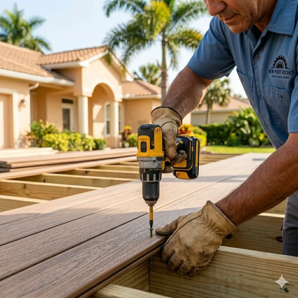 Deck resurfacing and board replacement in New Port Richey